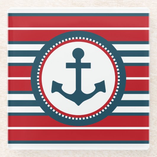 Nautical Design Glasuntersetzer (Vorderseite)