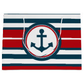 Nautical Design Große Geschenktüte (Vorderseite)