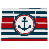 Nautical Design Große Geschenktüte (Rückseite)