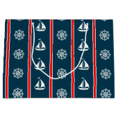 Nautical Design Große Geschenktüte (Vorderseite)