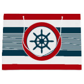 Nautical Design Große Geschenktüte (Vorderseite)