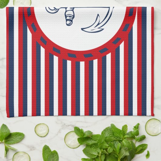 Nautical Design Handtuch (Gefaltet)