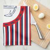 Nautical Design Handtuch (Viertel Falte)