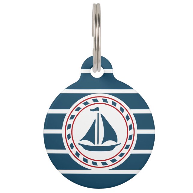 Nautical Design Haustiermarke (Vorderseite)