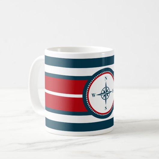 Nautical Design Kaffeetasse (Vorderseite Links)