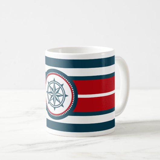 Nautical Design Kaffeetasse (VorderseiteRechts)