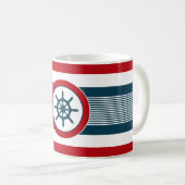 Nautical Design Kaffeetasse (VorderseiteRechts)