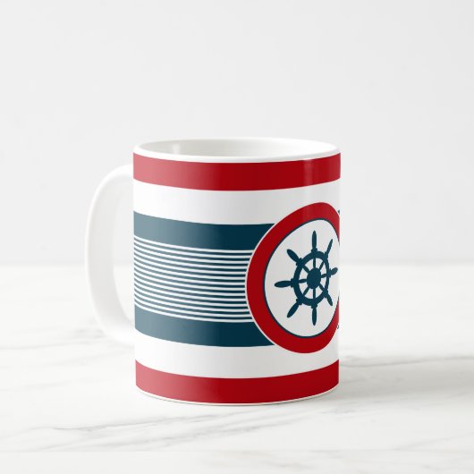 Nautical Design Kaffeetasse (Vorderseite Links)