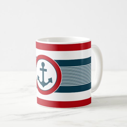 Nautical Design Kaffeetasse (VorderseiteRechts)