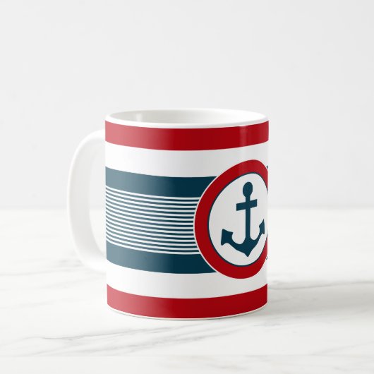 Nautical Design Kaffeetasse (Vorderseite Links)
