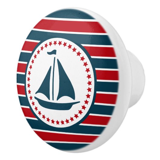 Nautical Design Keramikknauf (Rechts)