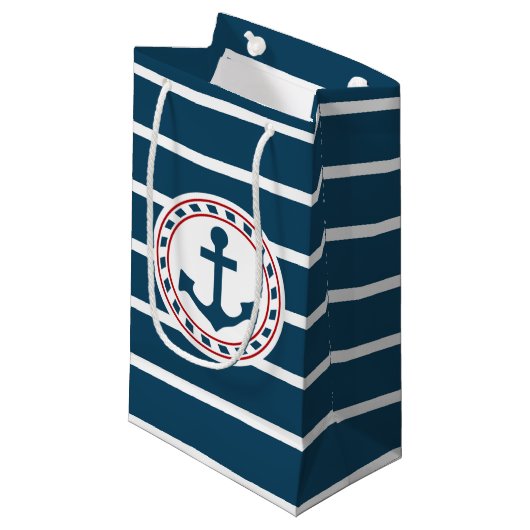 Nautical Design Kleine Geschenktüte (Vorderseite Schrägansicht)