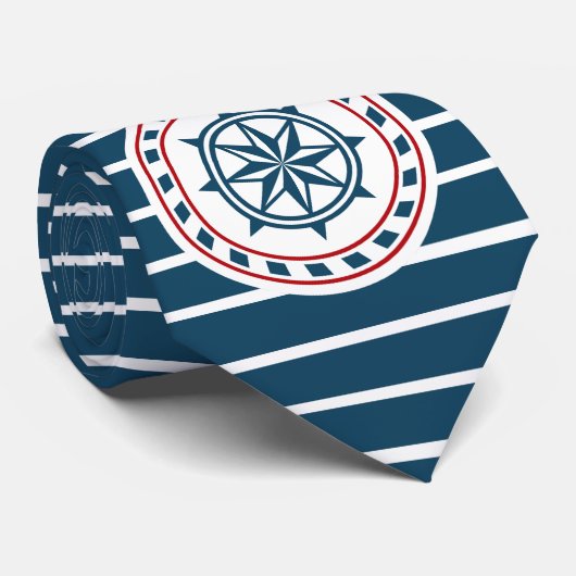 Nautical Design Krawatte (Gerollt)