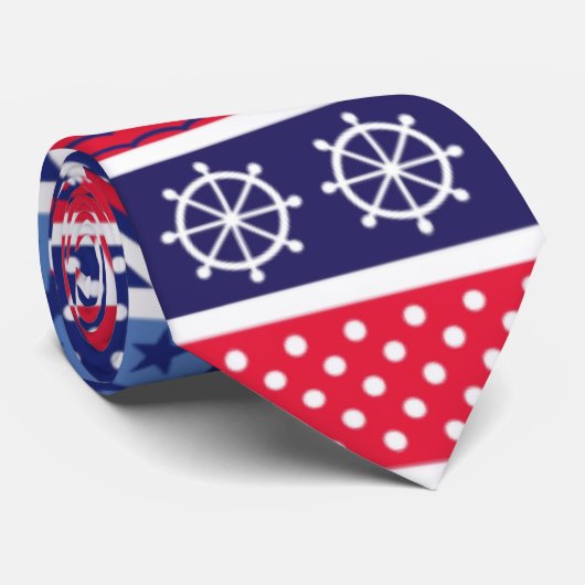 Nautical Design Krawatte (Gerollt)