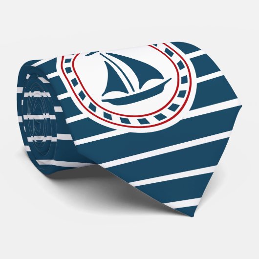 Nautical Design Krawatte (Gerollt)
