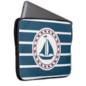 Nautical Design Laptopschutzhülle (Vorne Rechts)