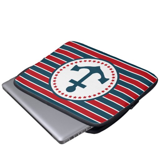 Nautical Design Laptopschutzhülle (Vorne Knopf)