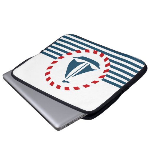 Nautical Design Laptopschutzhülle (Vorne Knopf)