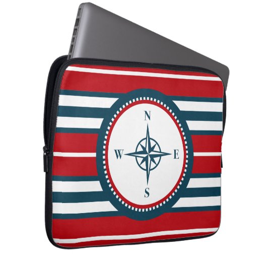 Nautical Design Laptopschutzhülle (Vorne Rechts)