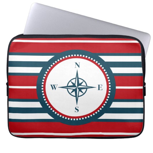 Nautical Design Laptopschutzhülle (Vorderseite)