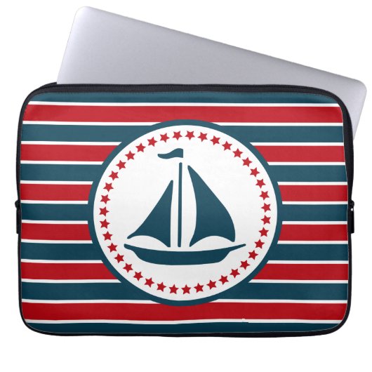 Nautical Design Laptopschutzhülle (Vorderseite)
