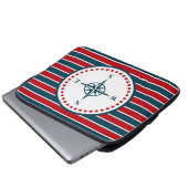 Nautical Design Laptopschutzhülle (Vorne Knopf)