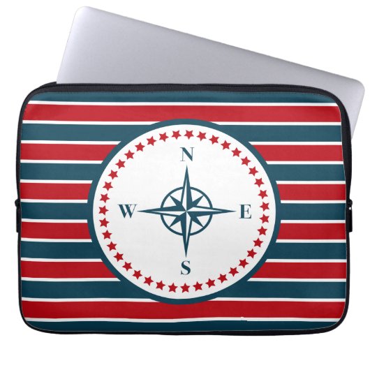 Nautical Design Laptopschutzhülle (Vorderseite)