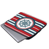 Nautical Design Laptopschutzhülle (Vorne Knopf)