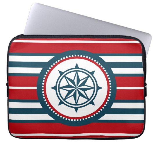 Nautical Design Laptopschutzhülle (Vorderseite)