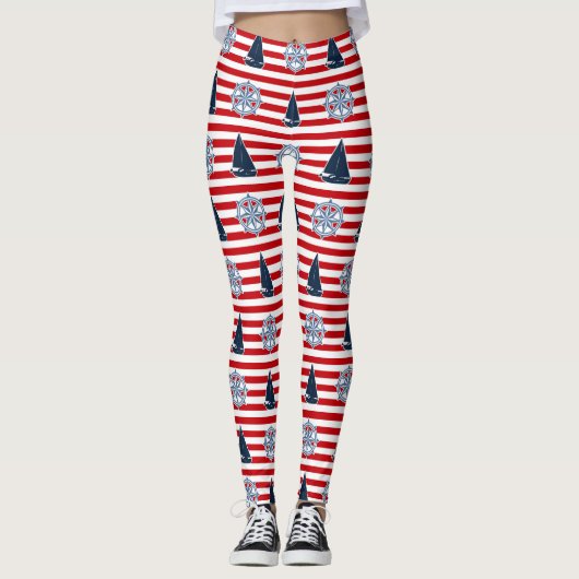 Nautical Design Leggings (Vorderseite)
