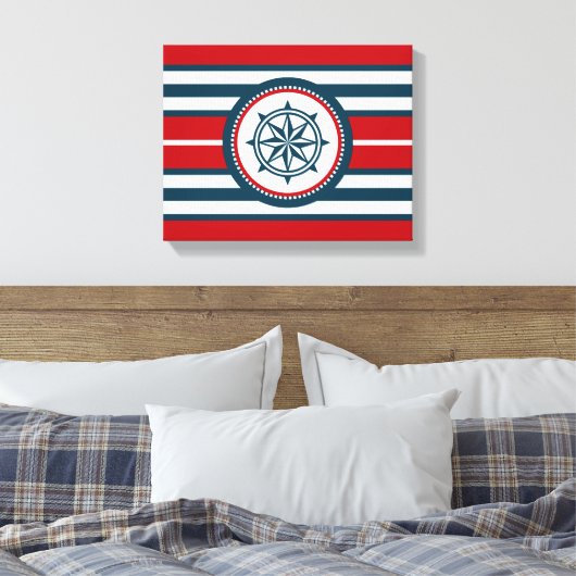 Nautical Design Leinwanddruck (Insitu (Schlafzimmer))