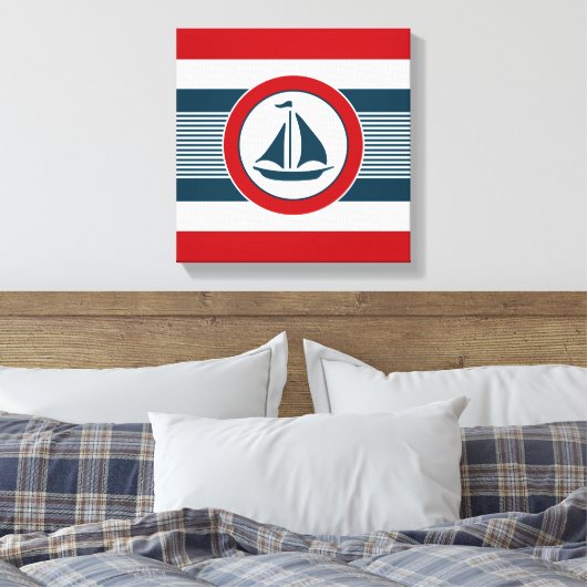 Nautical Design Leinwanddruck (Insitu (Schlafzimmer))