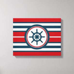 Nautical Design Leinwanddruck