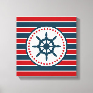 Nautical Design Leinwanddruck