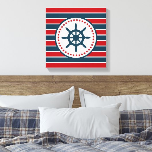 Nautical Design Leinwanddruck (Insitu (Schlafzimmer))