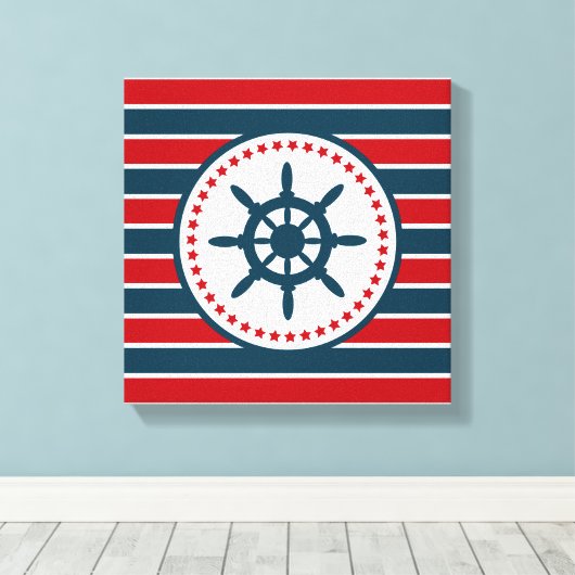 Nautical Design Leinwanddruck (Insitu (Holzboden))