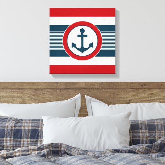 Nautical Design Leinwanddruck (Insitu (Schlafzimmer))