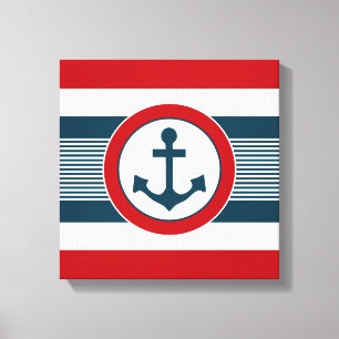 Nautical Design Leinwanddruck