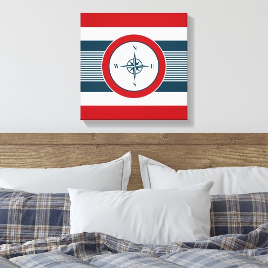 Nautical Design Leinwanddruck (Insitu (Schlafzimmer))