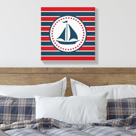 Nautical Design Leinwanddruck (Insitu (Schlafzimmer))