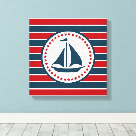 Nautical Design Leinwanddruck (Insitu (Holzboden))
