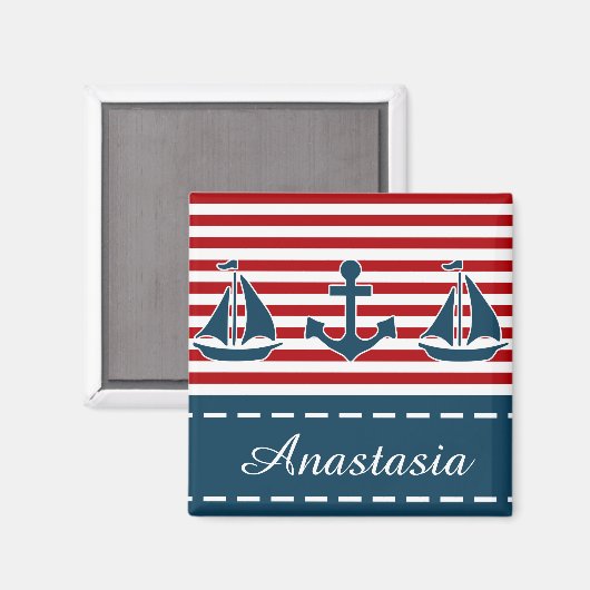 Nautical Design Magnet (Vorderseite/Rückseite)