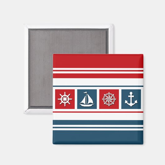 Nautical Design Magnet (Vorderseite/Rückseite)