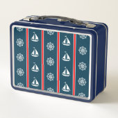 Nautical Design Metall Lunch Box (Rückseite)