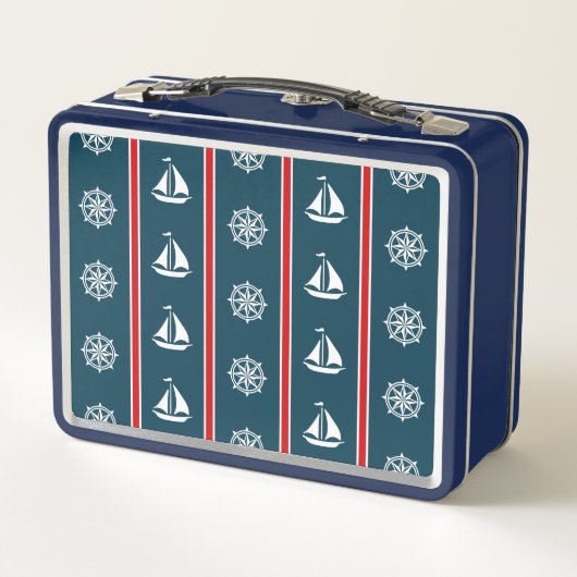 Nautical Design Metall Lunch Box (Rückseite)