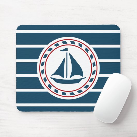 Nautical Design Mousepad (Mit Mouse)
