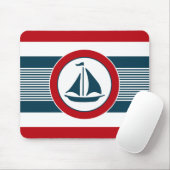 Nautical Design Mousepad (Mit Mouse)