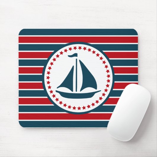 Nautical Design Mousepad (Mit Mouse)