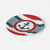 Nautical Design Pappteller (Schrägansicht)