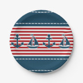 Nautical Design Pappteller (Vorderseite)